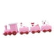 thumbnail image 4 of Adorno para tarta de tren navideño en miniatura, decoración pequeña, regalos, tren de Navidad, tren de escritorio Rosa, 4 of 9