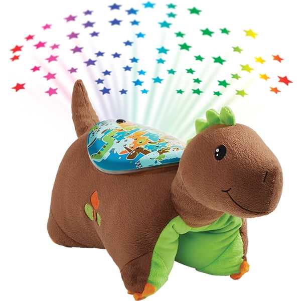 Pillow Pets Brown Dinosaur Sleeptime Lites