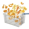 thumbnail image 3 of 3PCS Deep Fryer Baskets, Stainless Steel Fry Baskets with Non-Slip Handle, Sturdy Square Food Strainers for Home and Commercial Use, 3 of 8