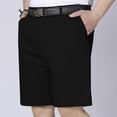thumbnail image 4 of hlysgo Mens Golf Shorts Lightweight Quick Dry Stretch Waistband Short Big and Tall Flat Front Casual Dress Shorts with Zipper Pockets Black,2xL, 4 of 6