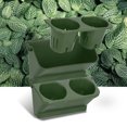 thumbnail image 3 of Plant Wall Mount Flower Pot Balcony Greening Hanging Plant Container Planting Box DecorDark Green, 3 of 8