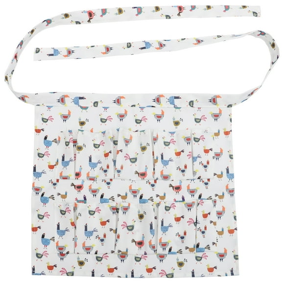 MasteelfCA Creative Eggs Gathering Apron Cloth Duck Eggs Hen Eggs Apron with Pockets