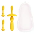 thumbnail image 1 of Cepillo de dientes para niños pequeños, cepillo de dientes de silicona para entrenamiento, paquete de 2, 1 of 5