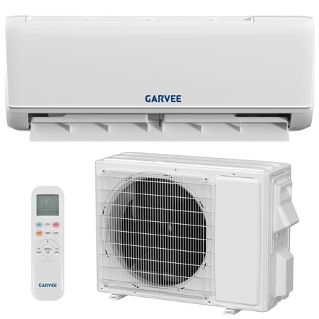 Garvee 9000 BTU Smart Split Air Conditioner - SEER 18.5 WiFi Enabled, 230V Energy Efficient AC with R32 Refrigerant, Cooling & Heating for Small Rooms and Home Office