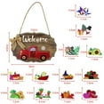 thumbnail image 4 of Truck Welcome Sign for Front Door Red Truck Decor with 12-PC Interchangeable Seasonal Icons Farmhouse Wooden Wall hanging for Valentines Easter Christmas Holiday Door Decorations, 4 of 9