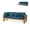 Blue, variant on Outdoor Extendable Acacia Wood 3-Seater Sofa, Convertible Daybed with Water-Resistant Cushions, 2-in-1 Sofa Bed, Rustic Outdoor Lounge Couch for Garden Yard, Off-White