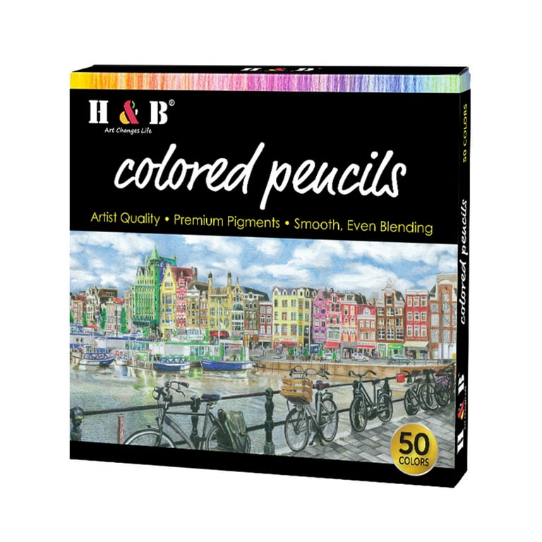 Colored Pencils with Adult Coloring Book- Colored Pencils for Adult Coloring 50 Count | Coloring Books with Coloring Pencils. Premium Artist