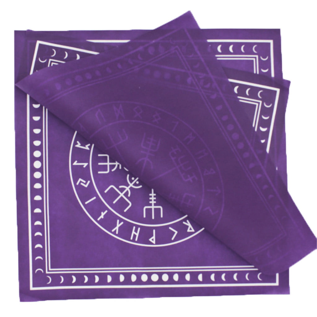 Black/Purple Divination Non-Woven Board Game Tarot Card Tablecloth Altar Patch Tarot Cloth Tarot Card Mat Black 