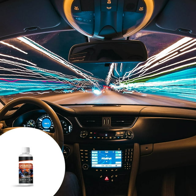 Emulsión removedora de película de aceite para parabrisas de coche | Limpiador de vidrios para automóviles eficiente | Elimina el aceite y la grasa rebeldes | Mejora la visibilidad | Uso universal