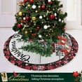thumbnail image 6 of Christmas Tree Skirt Decorations Red Buffalo Plaid Snowflake Xmas Tree Mat 35 inch for Holiday Party Gift Supplies Rustic Ornaments Small Tree Skirt Decor, 6 of 6