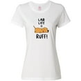 thumbnail image 3 of Inktastic Lab Life is Ruff Yellow Lab Women's T-Shirt, 3 of 5