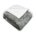 thumbnail image 3 of Madeline Sherpa Throw Big Rose Light Grey, 3 of 3