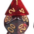 thumbnail image 2 of 7x Polyhedral Dice Party Game Dice Game for DND Table Game Star Red, 2 of 8
