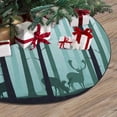 thumbnail image 3 of RYLABLUE TreesFallow Chevreuils Noël Arbre Jupe Stand Tapis pour Fête de Vacances Décoration Intérieure 48 Pouces, 3 of 3