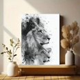thumbnail image 6 of UXIEQU Lion Head Splash Art Canvas Wall Art Print 15.75x11.81 Inches, 6 of 8