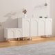 thumbnail image 4 of Zapatero estilo crema, patas de madera maciza, puerta del hogar, mueble de vestíbulo estilo Wabi-****, cerradura de balcón moderna y sencilla de gran capacidad, 4 of 4