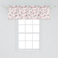 thumbnail image 2 of Ambesonne Cherry Blossom Window Valance, Soft Flowers Spring, 54" X 18", Blush Evergreen and Taupe, 2 of 3
