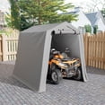 thumbnail image 4 of Homall 6X8 ft Storage Tent Outdoor Portable Shelter Shed for Motorcycle, Waterproof and UV Resistant, Anti-Snow Carport with Rolled up Zipper Doors and Vents,Gray, 4 of 8