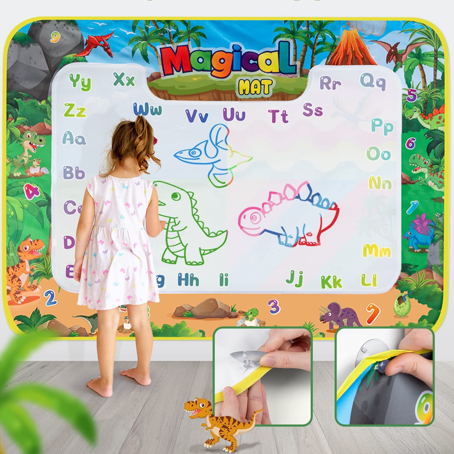 Large Size Aqua Doodle Drawing Magic Mat - Fabric Montessori Learning –  Ziror