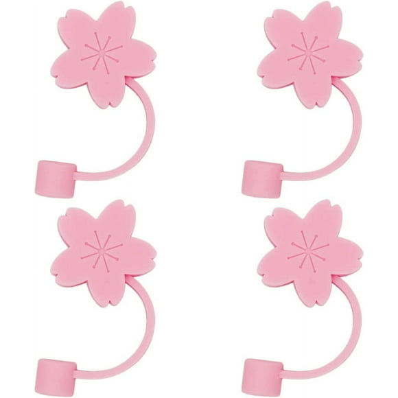 Metal Straw Plastic Straws 4pcs Cloud Plugs Lids, Halloween Birthday Anti- Flower Straws Airtight- proof Anti-, Wedding Cute Lids Recyclable Covers, for Metal Straw Plastic Straws