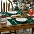 thumbnail image 6 of Sm:)e Green Christmas Tree Soft Plush Faux Fur Placemats 12x18 Inch, Kitchen, Dining Table Decor, Winter Christmas Party Decor, 6 of 6