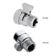 thumbnail image 4 of Shower Head Valve G1/2 Shut Off Valve Water Flow Control Valve Regulator High Pressure Controller for Bidet Sprayer Shower Head, 4 of 5