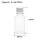 thumbnail image 2 of Botella de reactivo de boca pequeña de plástico Uxcell 3.4 oz/100ml, paquete de 5, 2 of 5