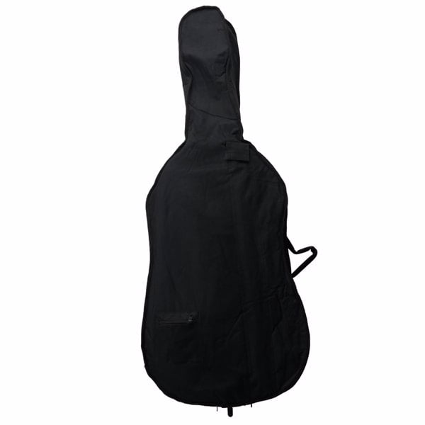 4/4 Acoustic Cello Case Bow Rosin Wood Color