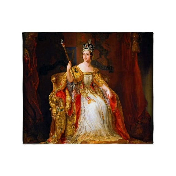CafePress - Queen Victoria Throw Blanket - Soft Fleece Throw Blanket, 50"x60" for All Ages