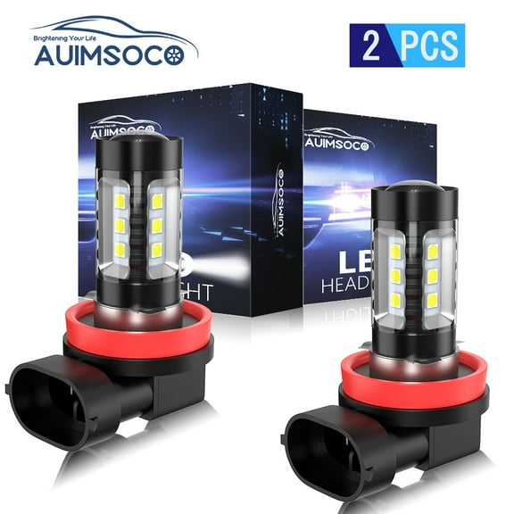 For RAM ProMaster 1500 2500 3500 2014-2015 2016 2017 2018 2019 2020 Lighting 3600lm Xtreme Super Bright H8 H11 LED Fog Lights or DRL Bulbs, 6000K Xenon White Lamp Replacement