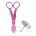 thumbnail image 2 of Piping Flower Scissors Nail Set Cake Icing Flower Detachable Plastic Lifter Cupcake Pastry Decorating Tool, Pink, 2 of 8
