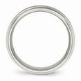 thumbnail image 2 of Stainless Steel Brushed and Polished Ridged Edge Ring (7mm) - Size 11, 2 of 5