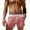 Pink, variant on mens board shorts Men's Unlined Transparent Shorts Fashion Casual Pants Sports Beach Swimming Pants Fiber Blended shorts for men Black + L