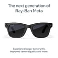 thumbnail image 2 of Ray-Ban Meta (Gen 2), Wayfarer, Matte Black, Polarized Gradient Graphite Lenses | Smart AI Glasses, 2 of 8
