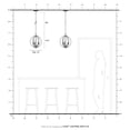 thumbnail image 4 of 40913-92 Livex Lighting Arabella - 3 Light Globe Convertible Mini Chandelier In Shabby Chic Style-15.5 Inches Tall and 12 Inches Wide-English Bronze, 4 of 9