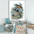thumbnail image 2 of Designart 'The Paradise Birds on a Tree Branch' Traditional Framed Canvas Wall Art Print, 2 of 5
