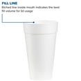 thumbnail image 4 of WinCup Disposable Insulated Drinking Cup White Styrofoam 24 oz. 300 Ct 24C18, 4 of 4