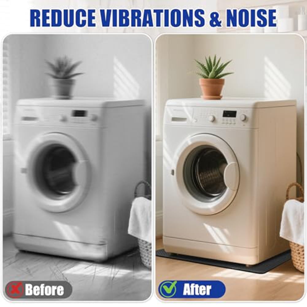 Dustproof Washing Machine Cover Mat: Non-Slip, Water-Absorbent & Easy To Clean!