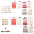 thumbnail image 1 of fastboy 24 Pieces Christmas Linen Bags Clips Set Reusable Drawstring Candy Pouch Pocket with Stickers Tags Labels Rope, Type 2, 1 of 6