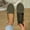 Army Green, variant on Women's Solid Round Toe Low Cut Slip On Flats, Lazy Comfortable Work Daily Casual Flat Shoes Hot Pink 35