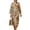 Brown and Pink - Bird Flower, variant on DISNIMO Bird Flower Print Womens Casual Maxi Dresses Loose V Neck Shift Dress Casual 3/4 Sleeve Dresses Imitation Linen Fashion Long Dress for Women, S