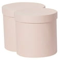 thumbnail image 5 of Floral Gift Box for Storage Pink Paperboard Boxes with Elegant Design 2 Pieces Round Shape, 5 of 8