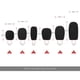 thumbnail image 1 of Mini Microphone Windscreens Mic Foam Covers for Lapel Headset Microphone Black, Pack of 5pcs, 1 of 3
