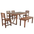 thumbnail image 4 of Miekor Furniture High-quality Acacia Wood Outdoor Table and Chair Set, Suitable for Patio, Balcony, Backyard W5UAAE, 4 of 9