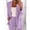 Purple, variant on Vivianyo HD Ladies' Formal Suit, Business Set Women Solid Long Sleeve Tops Cardigan Coat Pockets Long Pants Suit