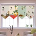 thumbnail image 5 of Cortina corta estilo chino para cocina, partición, sala zen, dormitorio, entrada, medias cortinas, cenefa, bistró, bar, salón de té, banderines, 5 of 5