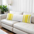 thumbnail image 2 of Yellow Striped Body Pillow Cover 20 x 54 Inch Decorative Pillow Cover Farmhouse Simple Line Vertical Stripes Lumbar Pillowcase Seasonal Rectangle Cushion Case for Couch Sofa Bed Living Room, 2 of 9