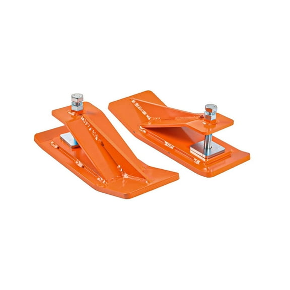 2Pcs Tractor Bucket Protector, Ski Edge Protector, Bucket Edge Anti-Skid Device, for Snow Leaves Removal Spreading Gravel