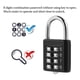 thumbnail image 4 of Candado de Combinación de 8 Dígitos Candado de Dígitos Cerradura de Contraseña de Seguridad para Equipaje de Maleta de Viaje, 4 of 8