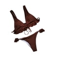thumbnail image 5 of CEHVOM Fashion Women Swimwear Plus Size Ruffle Split Swimsuit Bikini, 5 of 5